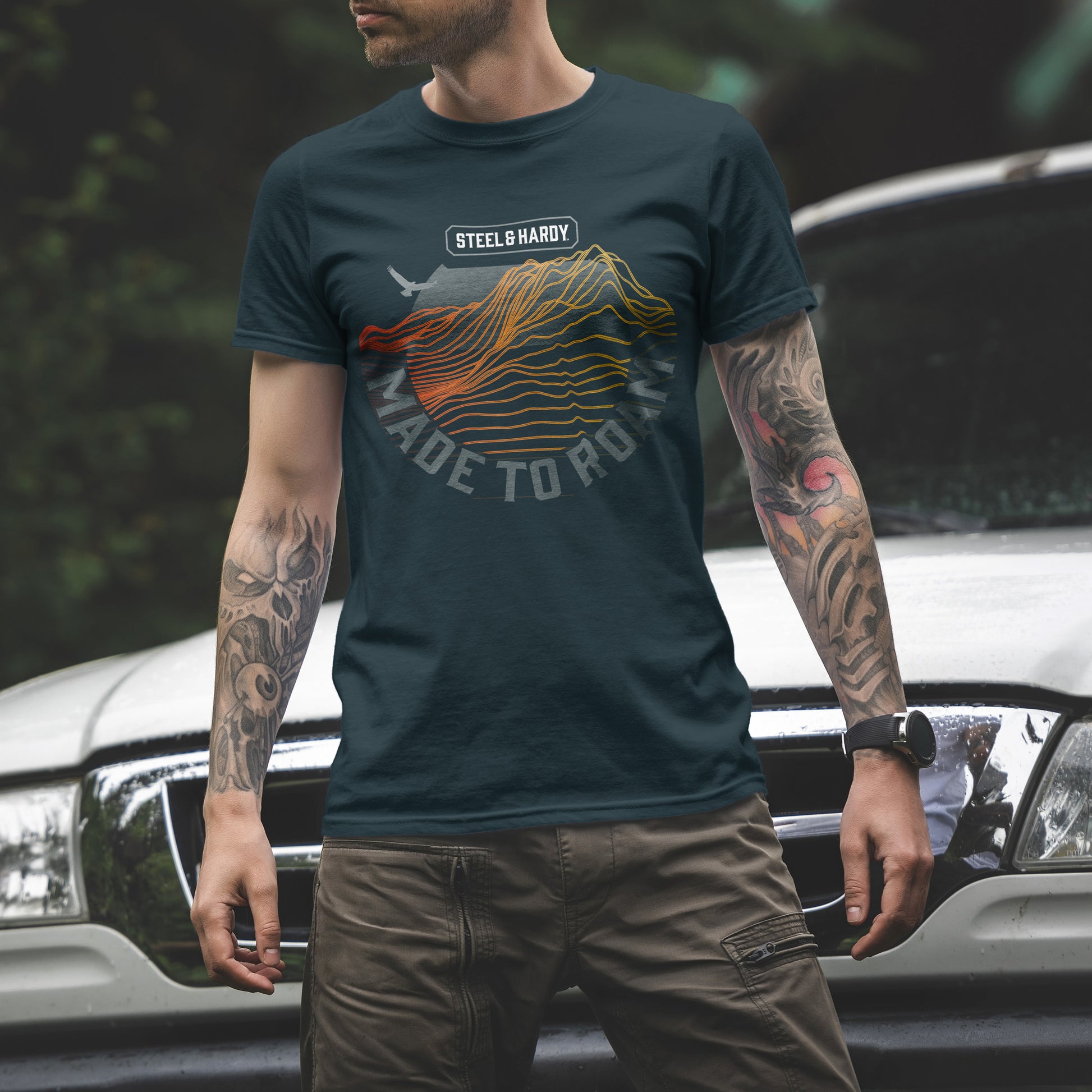 Made to Roam Gradient Ridge T-Shirt – Mens/Unisex