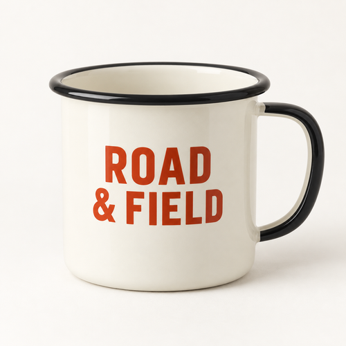 AI-generated road mug product mockup. Illustrative concept only; not a finished product or item in stock.
