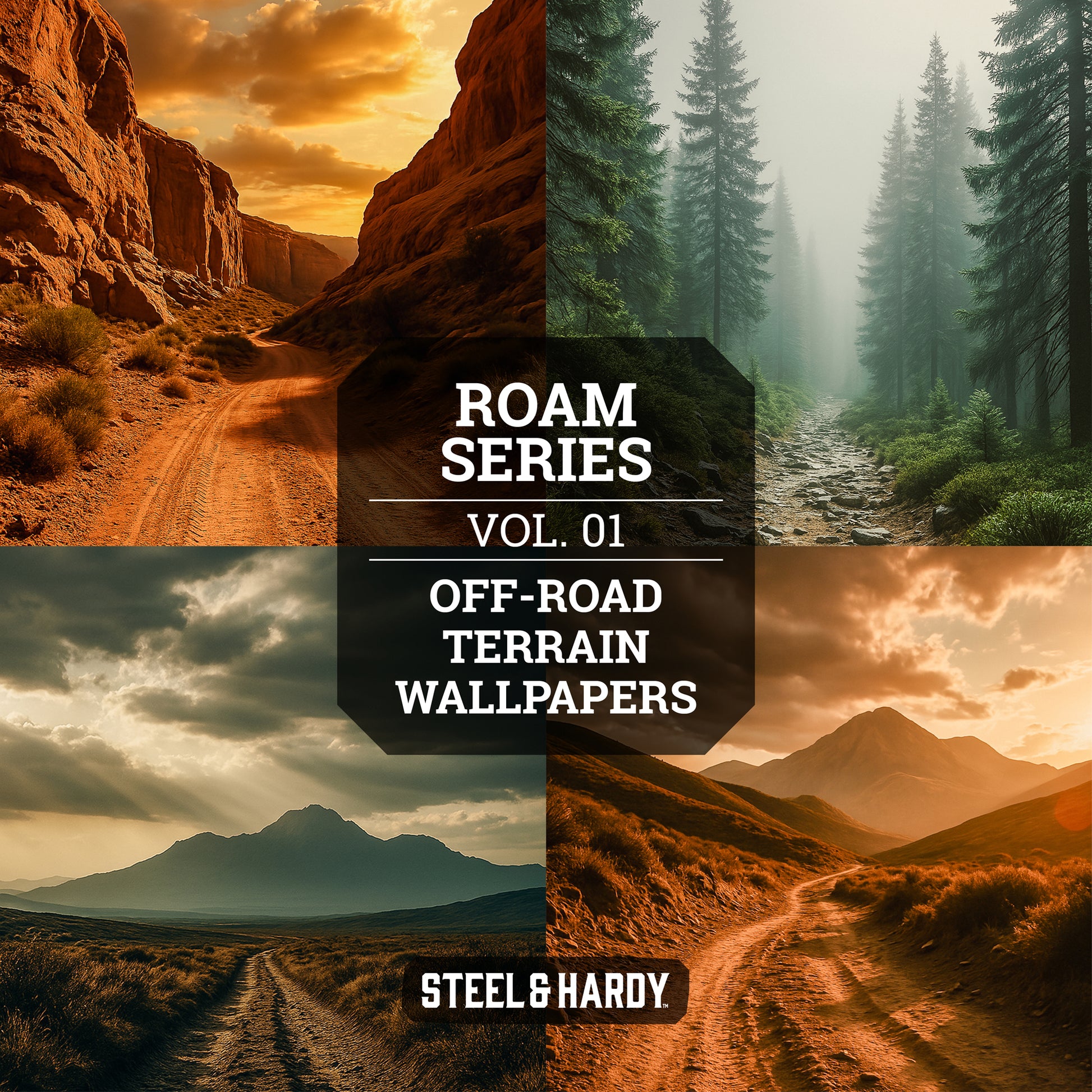 Steel & Hardy mobile wallpaper - Ridge Trail at golden hour from Roam Series Vol. 01